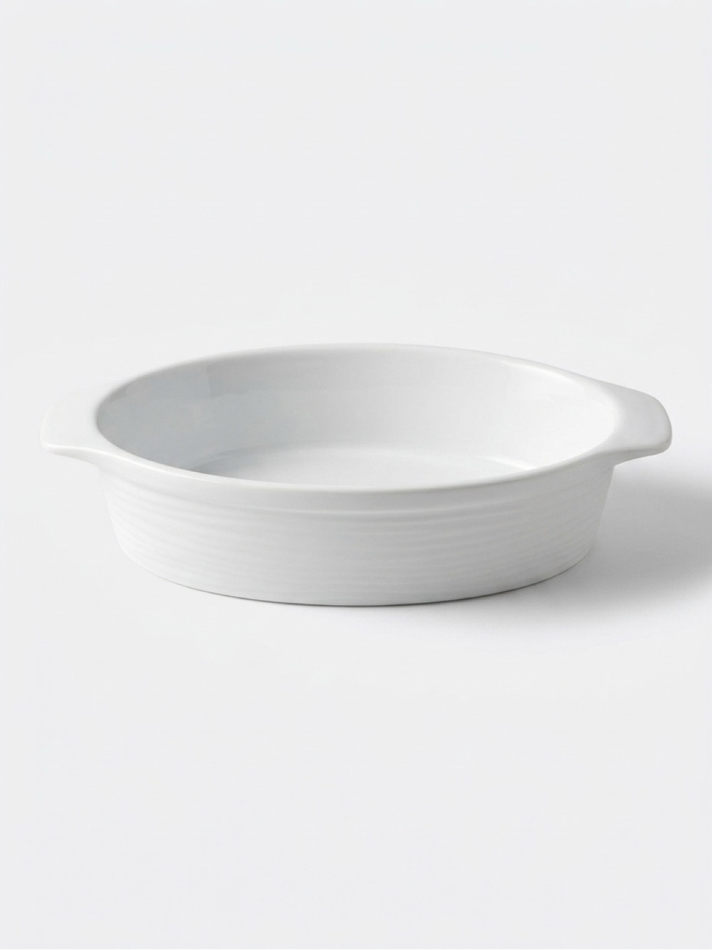 BIA Cordon Bleu Kalahari 28 Oz Oval Au Gratin Baking Dish White